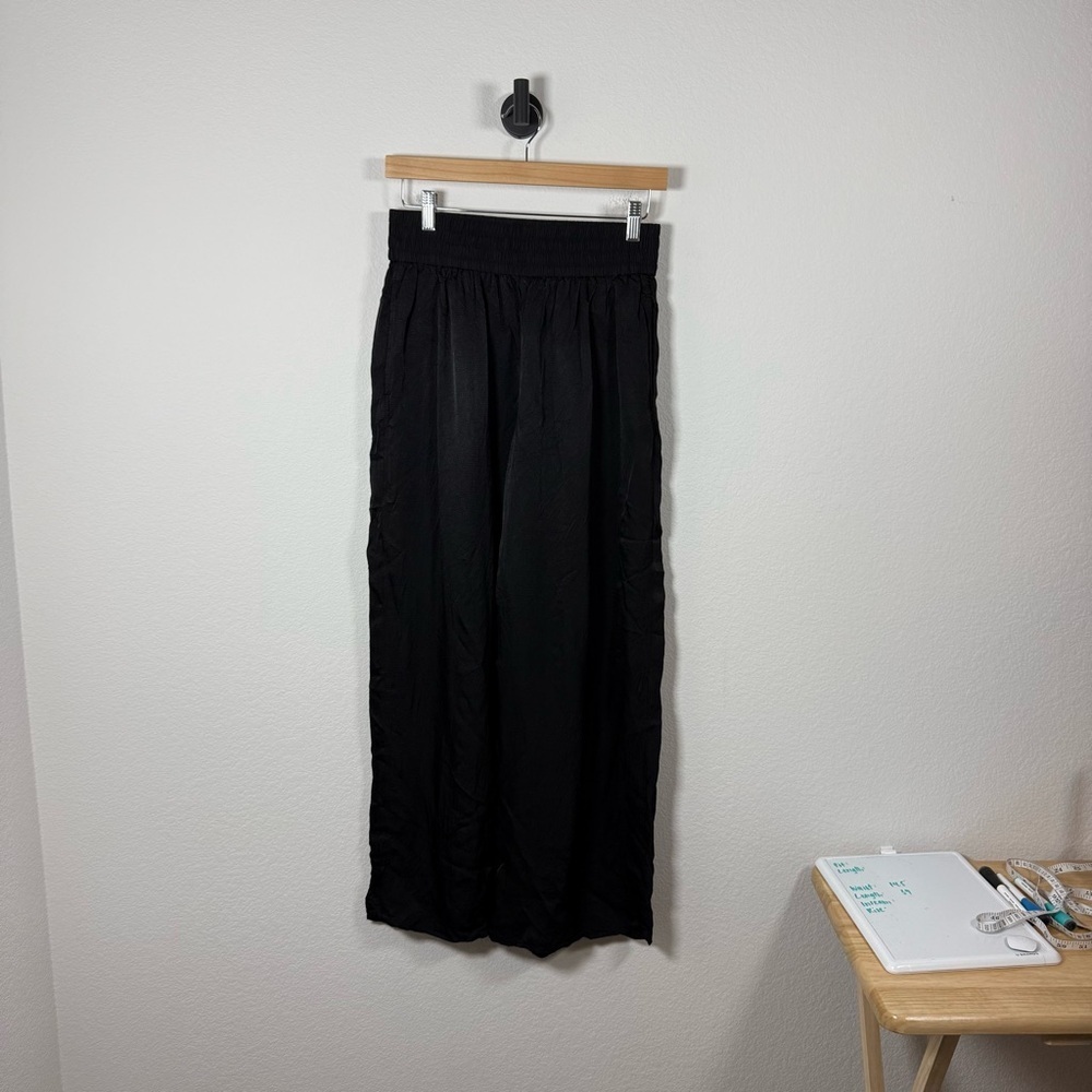Everlane Women’s Wide Leg Pull On Crinkle Pants Black Size S - Picture 7 of 12